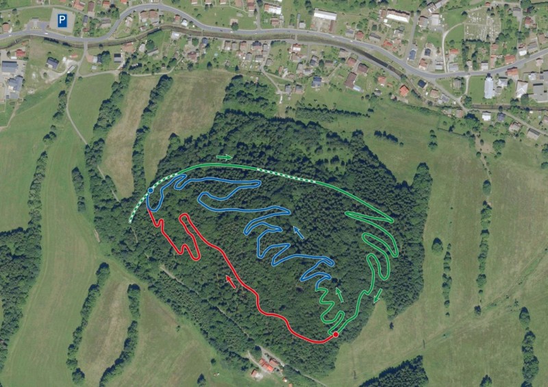 Lipowskie Ścieżki enduro mapa tras Toc