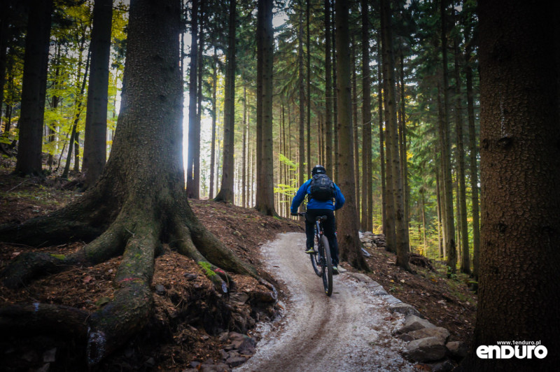 Lipowskie Ścieżki enduro podjazd