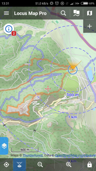 Aplikacje rowerowe na smartfona - nawigacja turystyczna Locus