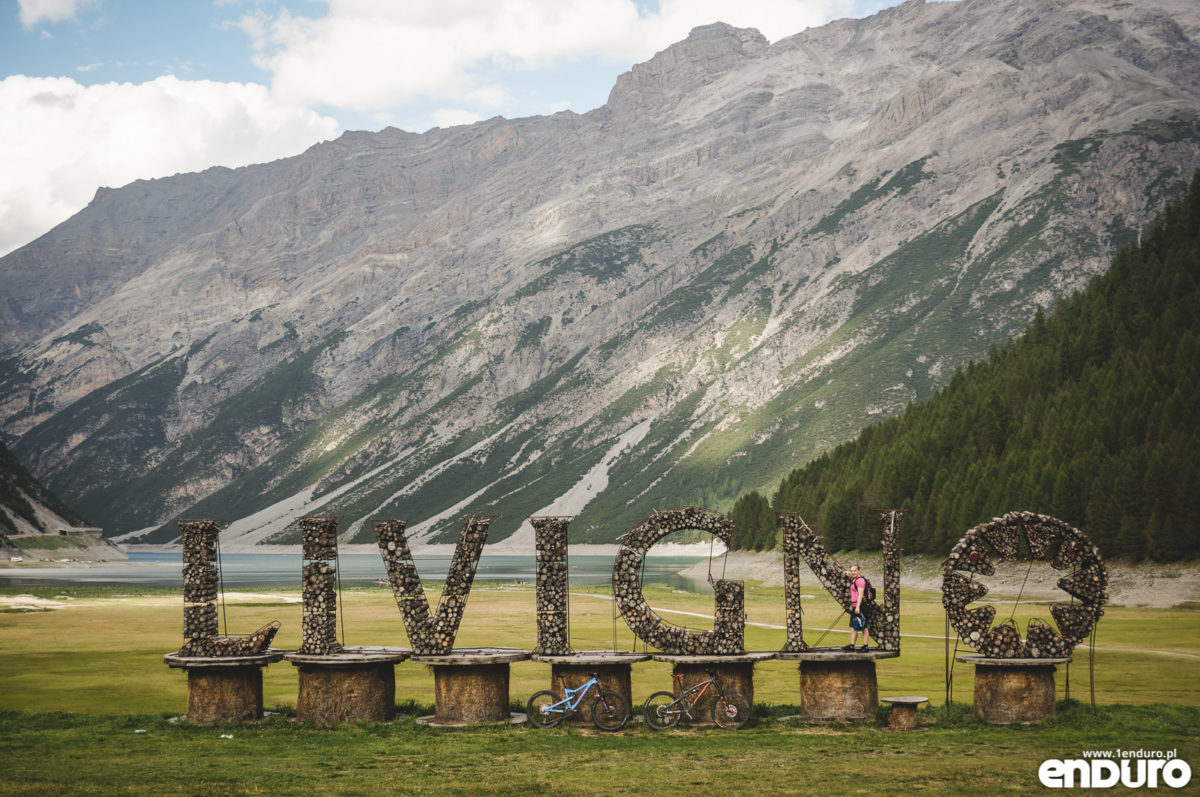 Livigno sign - enduro MTB