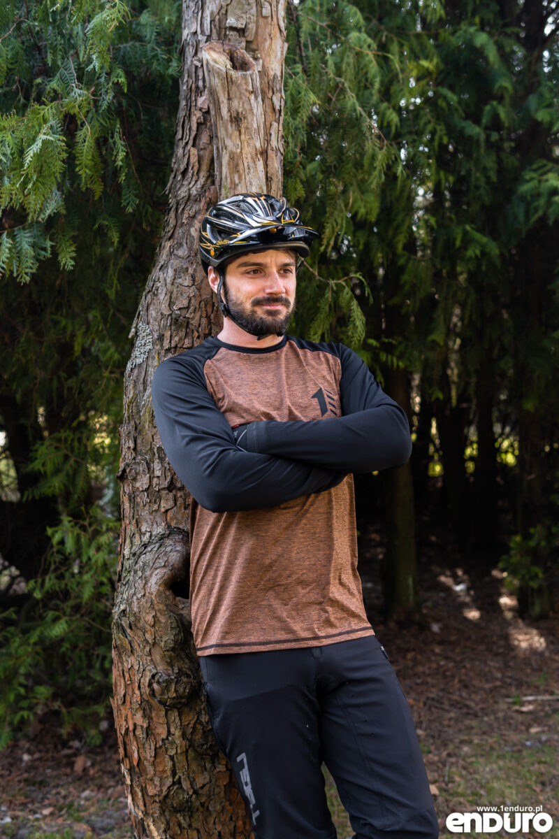 Jersey rowerowy 1Enduro 1NCOGNITO - pomarańczowy