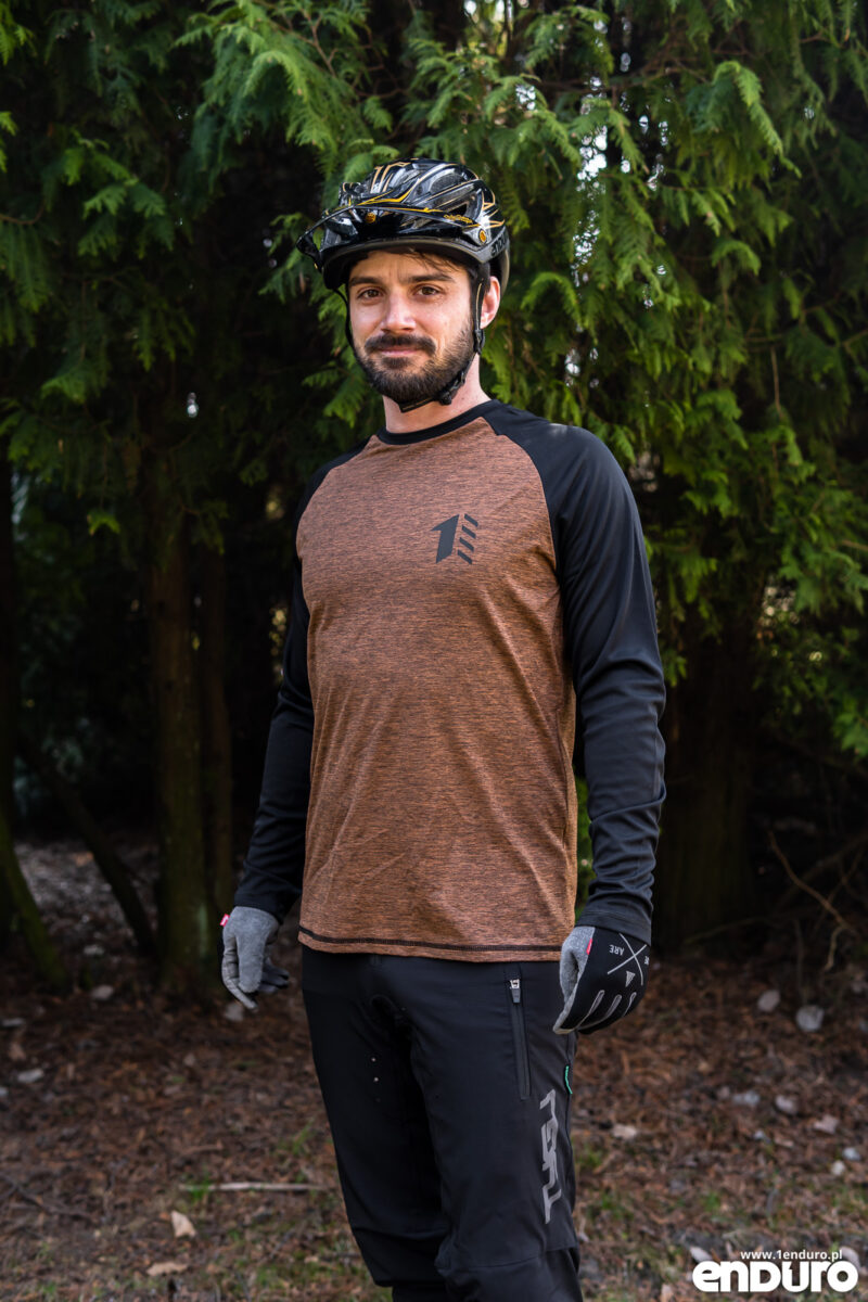 Jersey rowerowy 1Enduro 1NCOGNITO - pomarańczowy