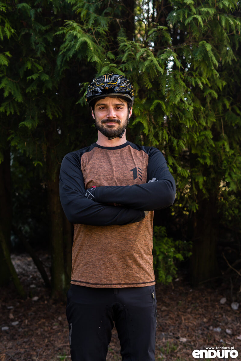 Jersey rowerowy 1Enduro 1NCOGNITO - pomarańczowy